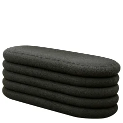 Design Polsterbank in Anthrazit Boucle - Idris