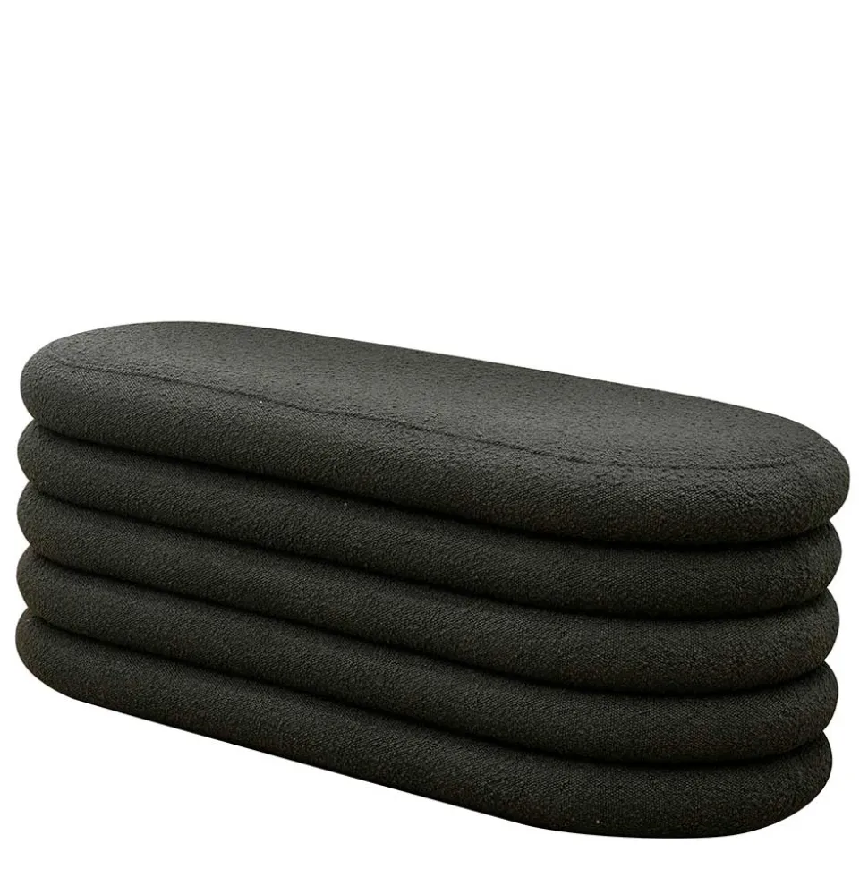 Design Polsterbank in Anthrazit Boucle - Idris