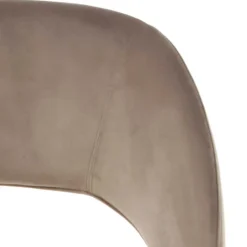 Design Polsterstühle in Taupe Samt - Vannah (2er Set)