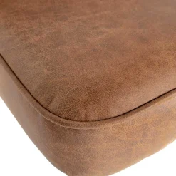 Design Recyclingleder Stuhl in Braun - Kegadamo (2er Set)