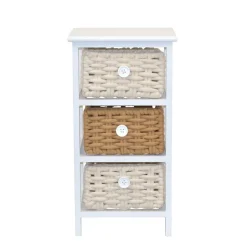 Design Regal mit drei Körben aus Kordel - Formosa