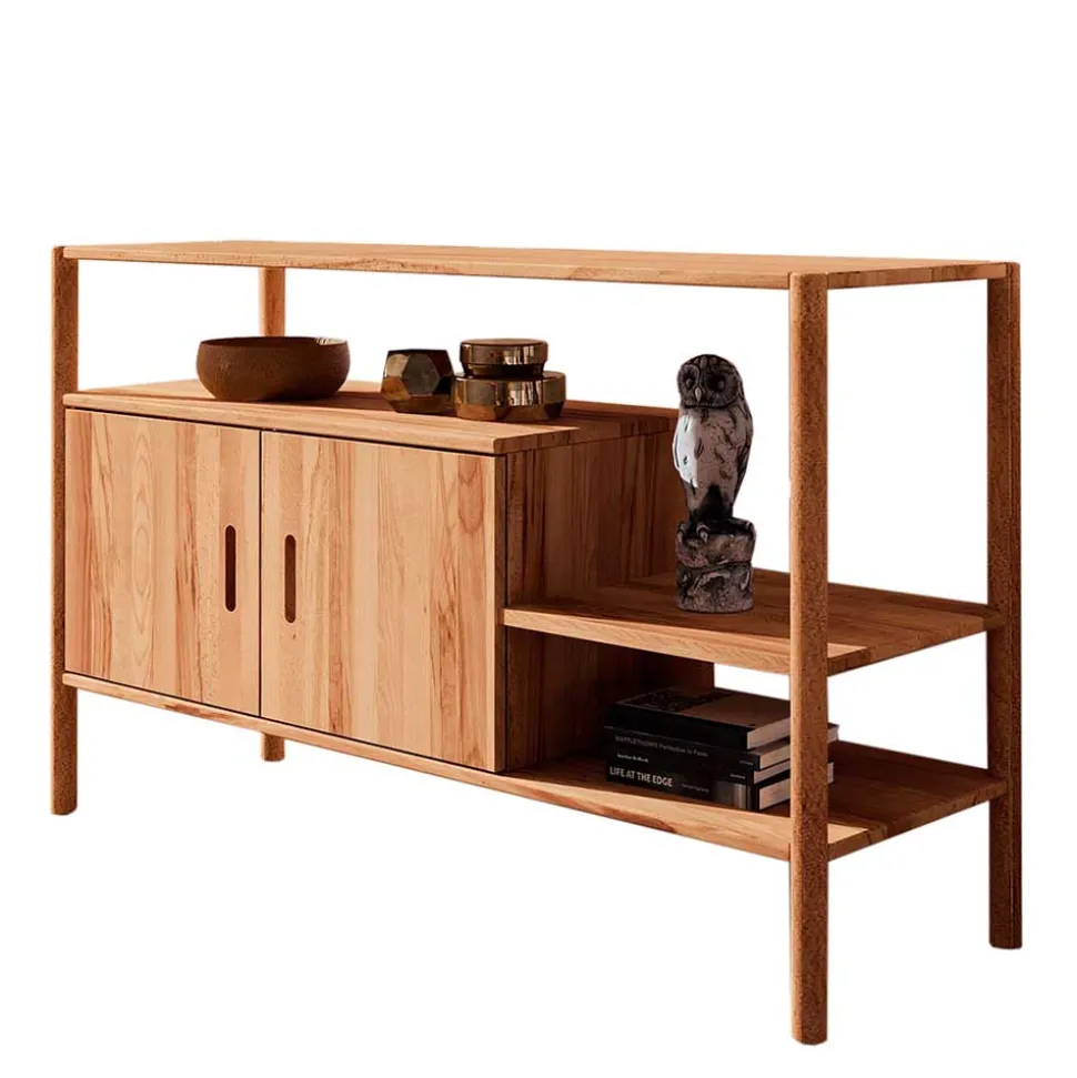 Design Regal mit zwei Fächern & Türen - Indrya