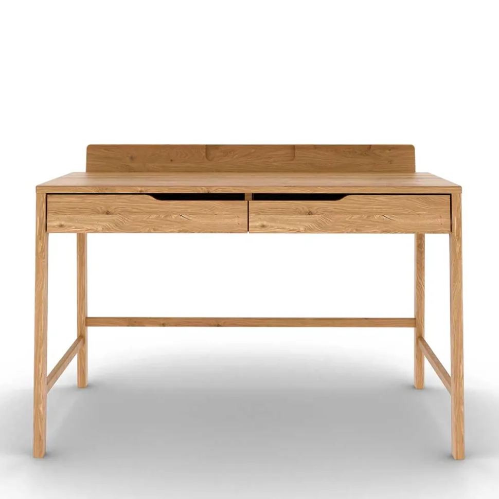Design Schreibtisch aus Massivholz Wildeiche - Laida
