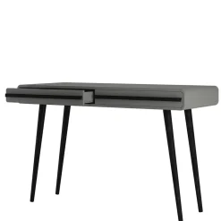 Design Schreibtisch in Grau mit Schwarz - Pavias