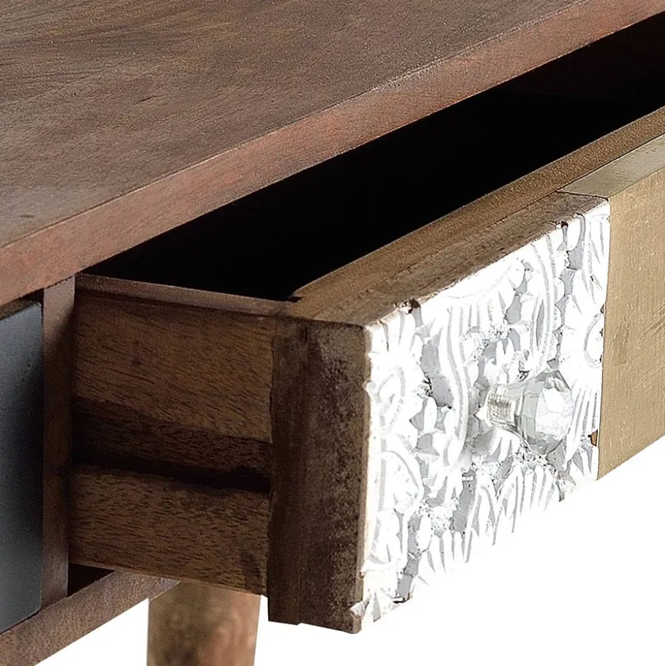 Design Schreibtisch mit fünf Schubladen - Fina