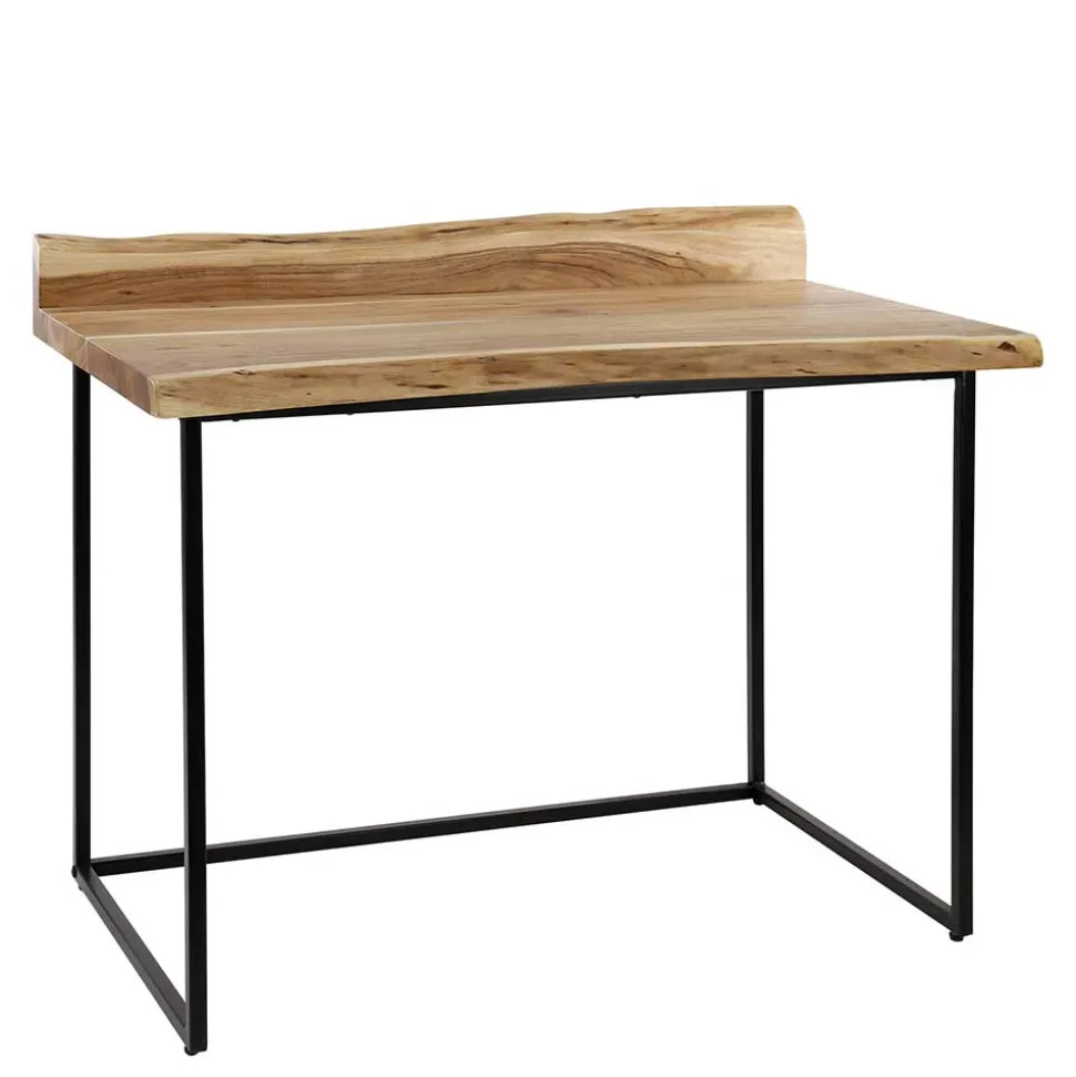 Design Schreibtisch mit Naturkanten aus Akazie - Ilmany