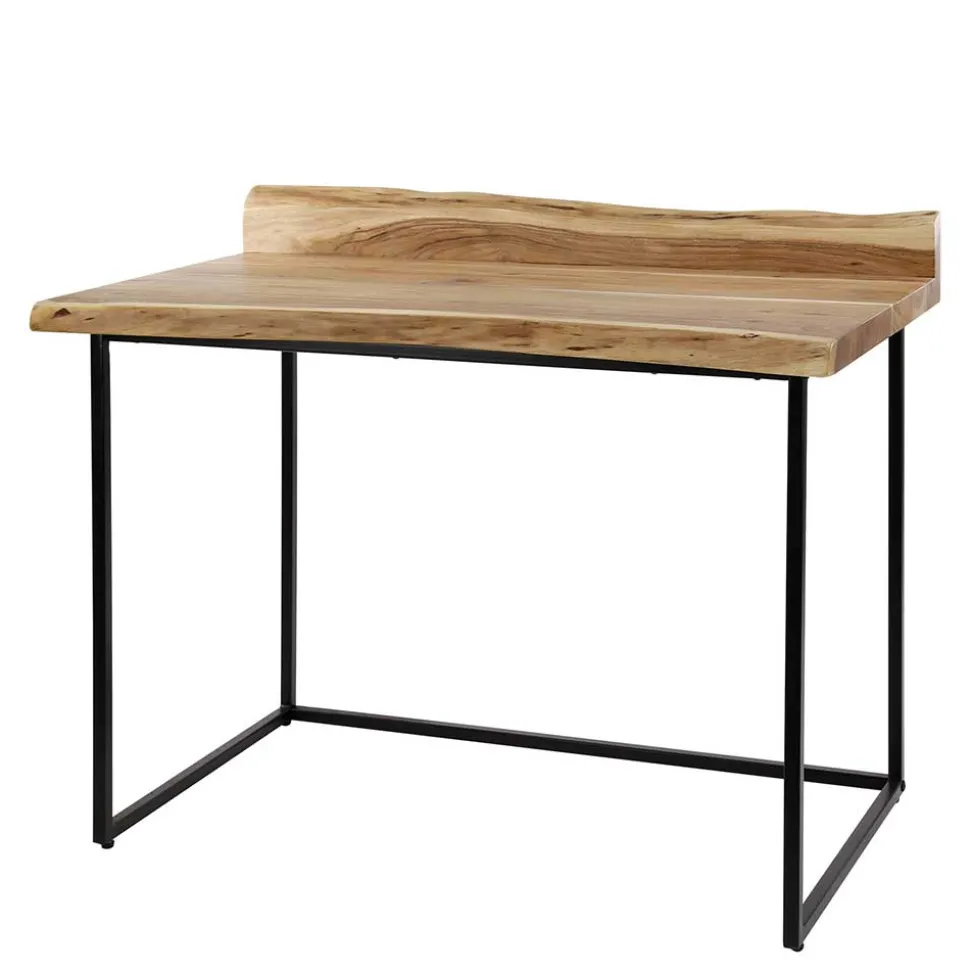 Design Schreibtisch mit Naturkanten aus Akazie - Ilmany
