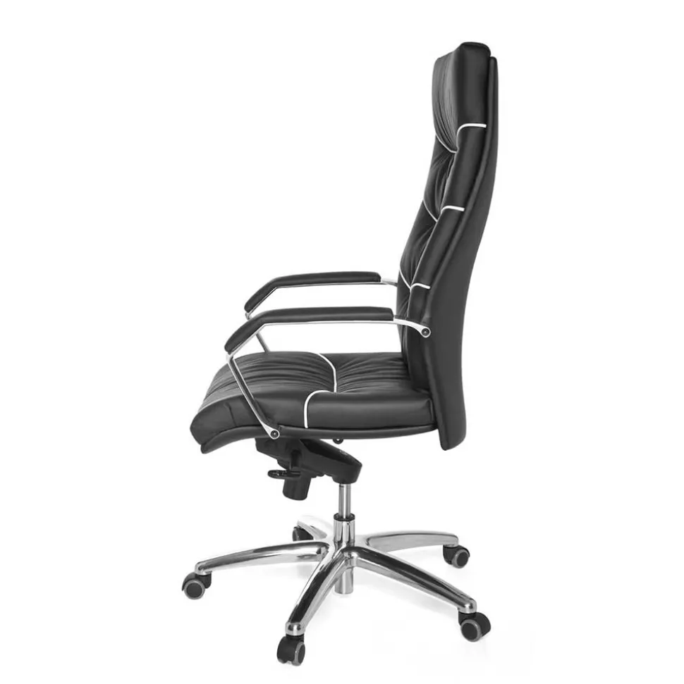 Design Schreibtischstuhl aus Leder - Merana