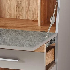 Design Sekretär in Grau & Eiche NB - Zella