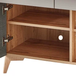 Design Sekretär in Grau & Eiche NB - Zella