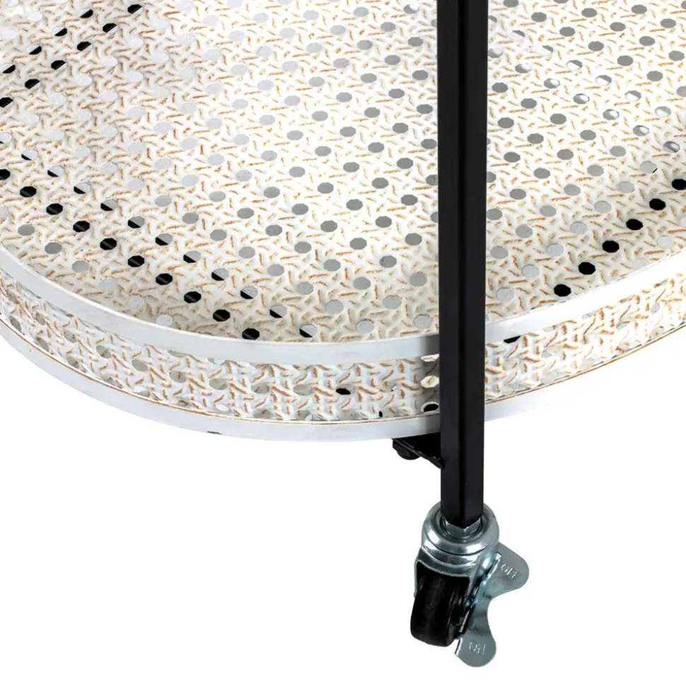 Design Servierwagen mit zwei ovalen Ablagen - Praga