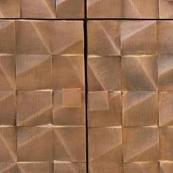 Design Sideboard in Bronze und Mango Natur - Bensez