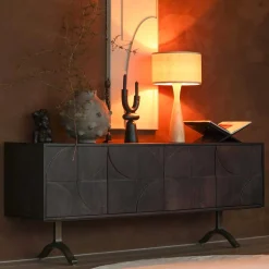 Design Sideboard in Nussbaum aus Mango Holz - Pisino