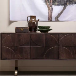 Design Sideboard in Nussbaum aus Mango Holz - Pisino