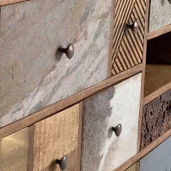 Design Sideboard mit fünf Schubladen - Fina