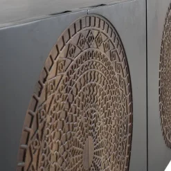 Design Sideboard mit Mandala Schnitzerei - Synessa