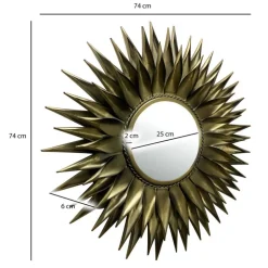 Design Spiegel in Sonnen-Optik - Percos