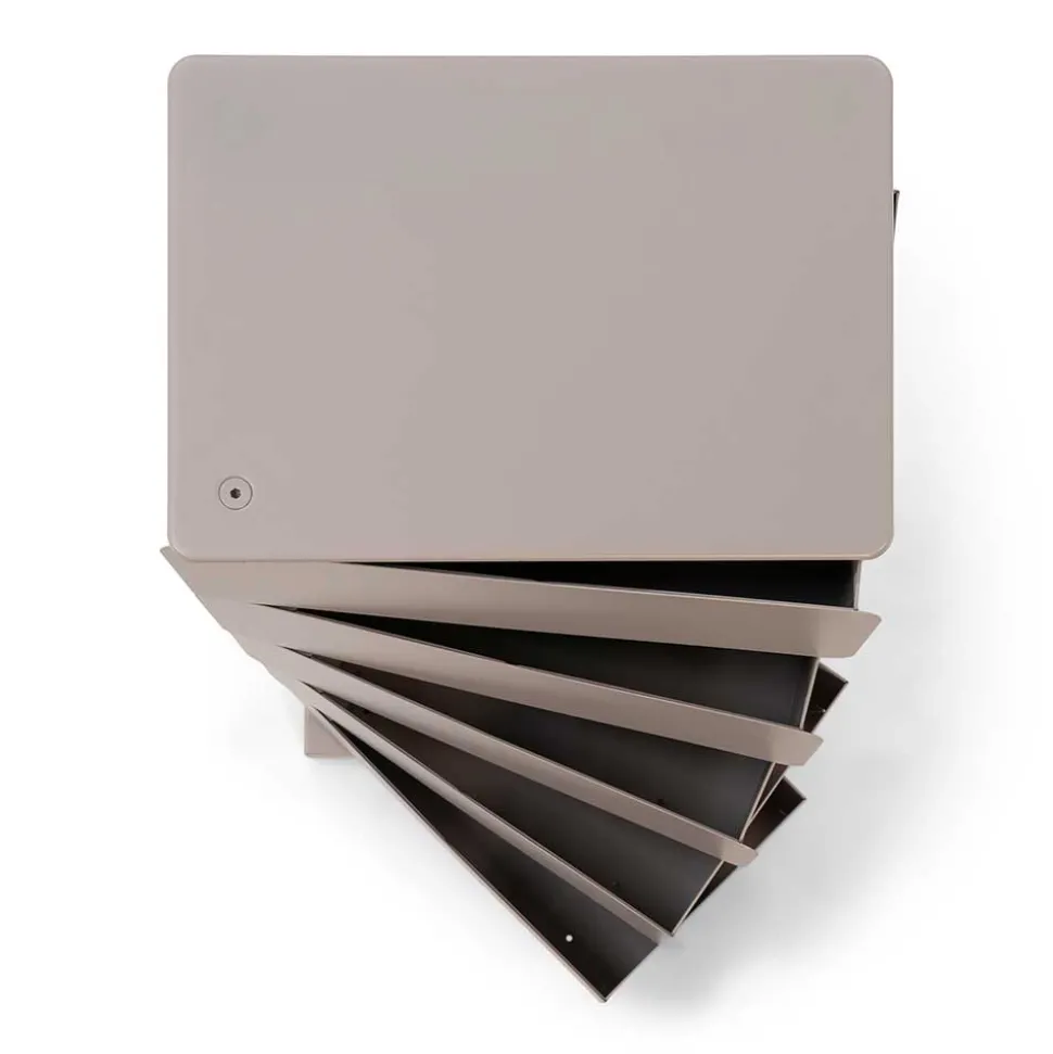 Design Stahlkommode in Taupe - Gioja