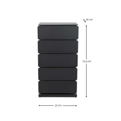 Design Stahlkommode in Taupe - Gioja