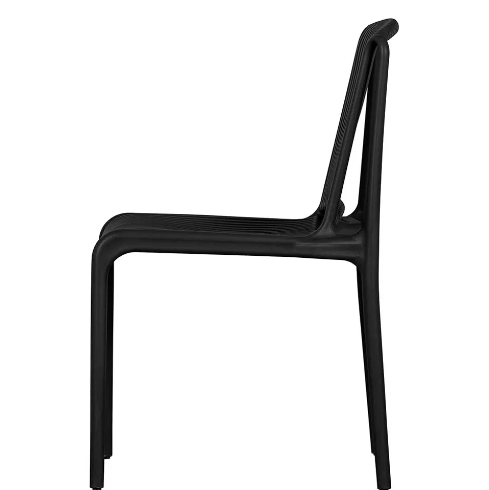 Design Stapelstühle in Schwarz - Live (4er Set)