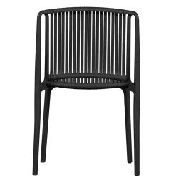 Design Stapelstühle in Schwarz - Live (4er Set)