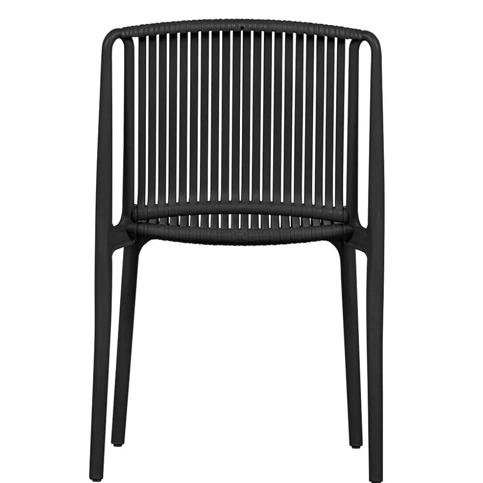 Design Stapelstühle in Schwarz - Live (4er Set)