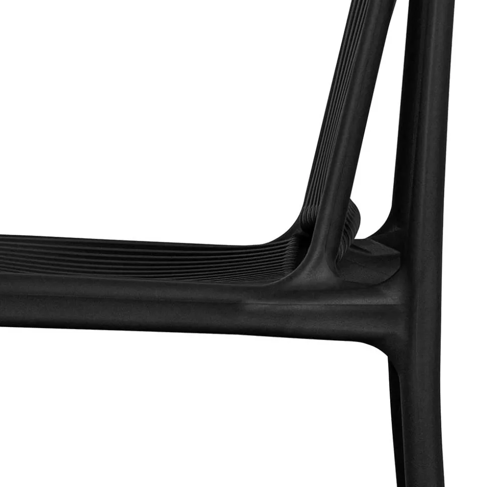 Design Stapelstühle in Schwarz - Live (4er Set)