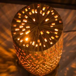 Design Stehleuchte aus Teak Massivholz - Niridena