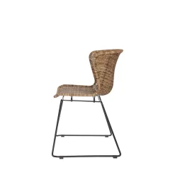 Design Stuhl Mevrinus aus Polyrattan (2er Set)