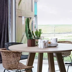 Design Stuhl Mevrinus aus Polyrattan (2er Set)