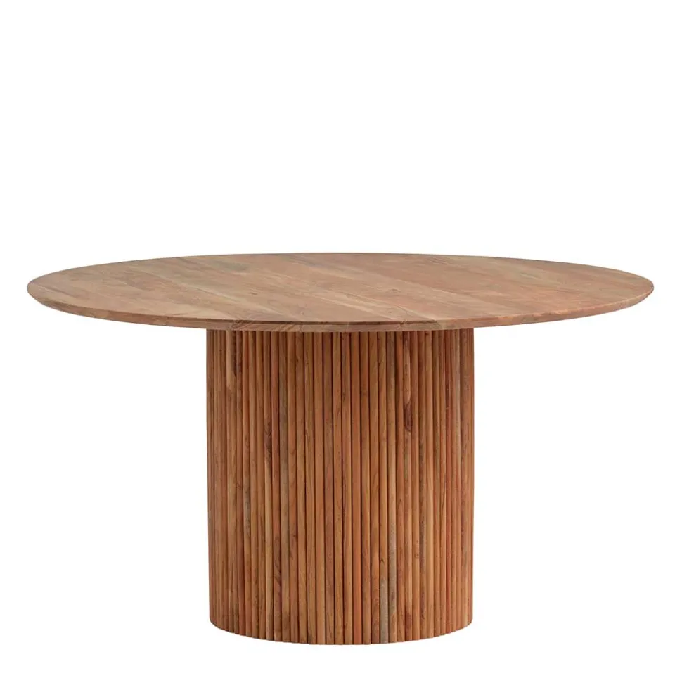 Design Säulentisch aus Akazie Massivholz - Vespania