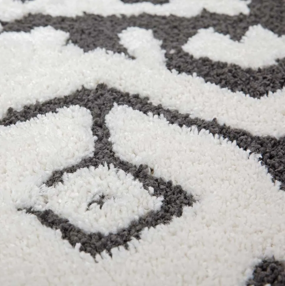 Design Teppich mit Ethno Muster zweifarbig - Girona