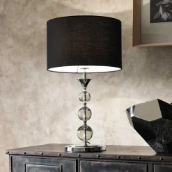 Design Tischleuchte Culvanella aus Glas und Metall