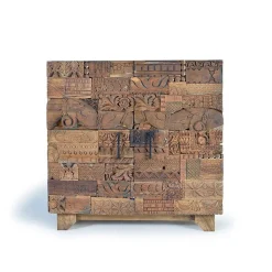 Design Türen-Kommode aus Mangoholz rustikal - Lacid