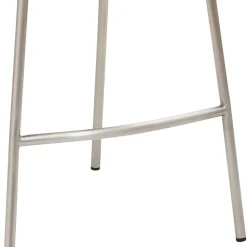 Design Tresenstuhl in Schwarz & Edelstahl - Polaris