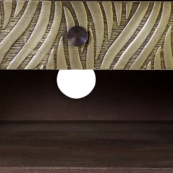 Design TV Kommode aus Mangoholz und Metall - Filurina