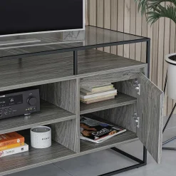 Design TV Kommode in Eiche Grau - Midland