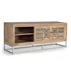 Design TV Lowboard aus Mangobaum Massivholz - Valuta