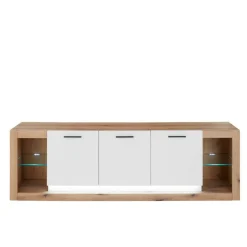 Design TV-Lowboard mit vier offenen Fächern - Adejano