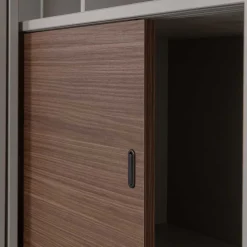 Design Vitrinenschrank mit Glas-Schiebetüren - Cretasa