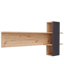 Design Wandboard Regal in Eichefarben & Grau - Vecenda