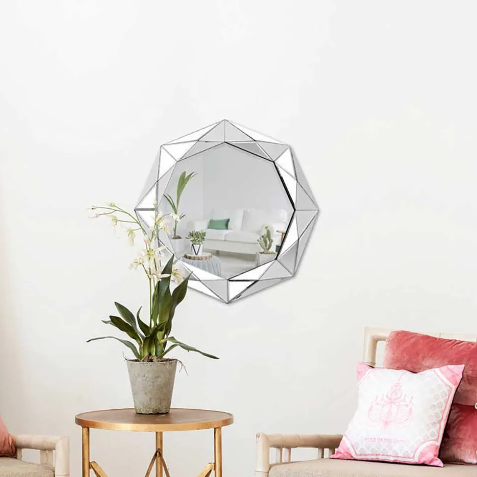 Design Wandspiegel in polygoner Form - Pilot