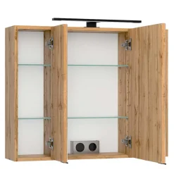 Design Waschtisch Set mit schwarzem Becken - Crystoga (zweiteilig)