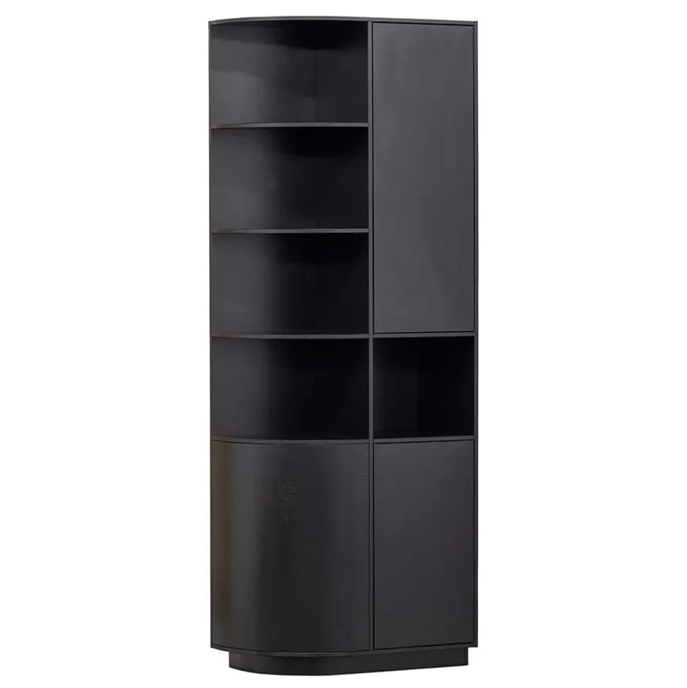 Design Wohnzimmerschrank links abgerundet - Niwidus