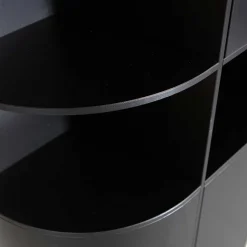 Design Wohnzimmerschrank links abgerundet - Niwidus