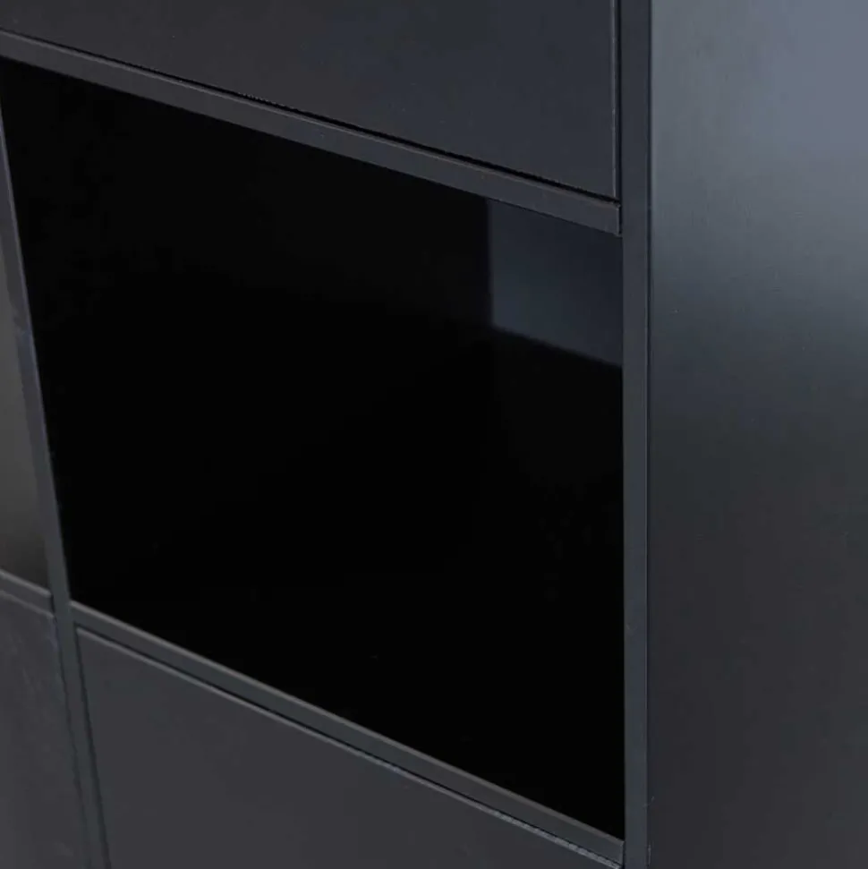 Design Wohnzimmerschrank links abgerundet - Niwidus