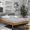 Designbett aus Holz Wildeiche - Hardus