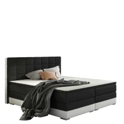 Designbett in Schwarzbraun und Weiß - Crocodile