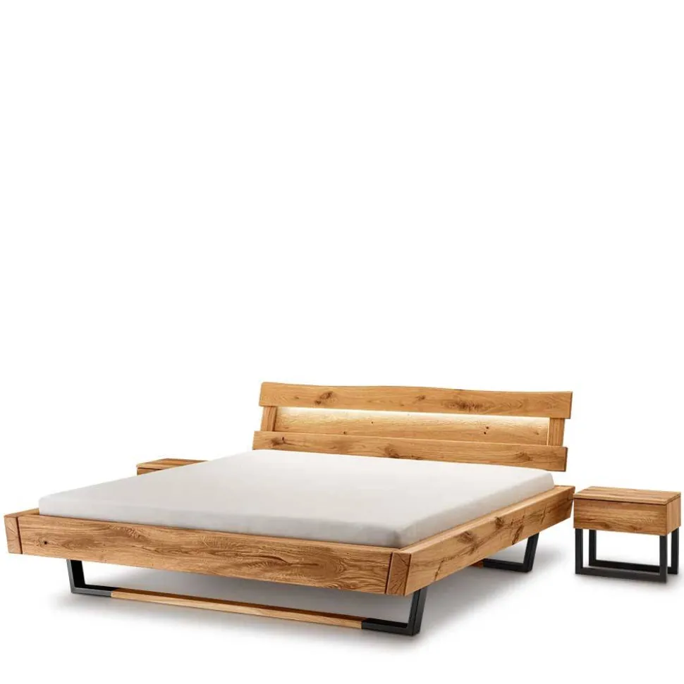 Designer Balkenbett mit LED Beleuchtung - Syrecs