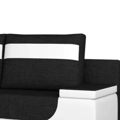 Designer Bettsofa in Schwarzbraun Weiß - Dastrata